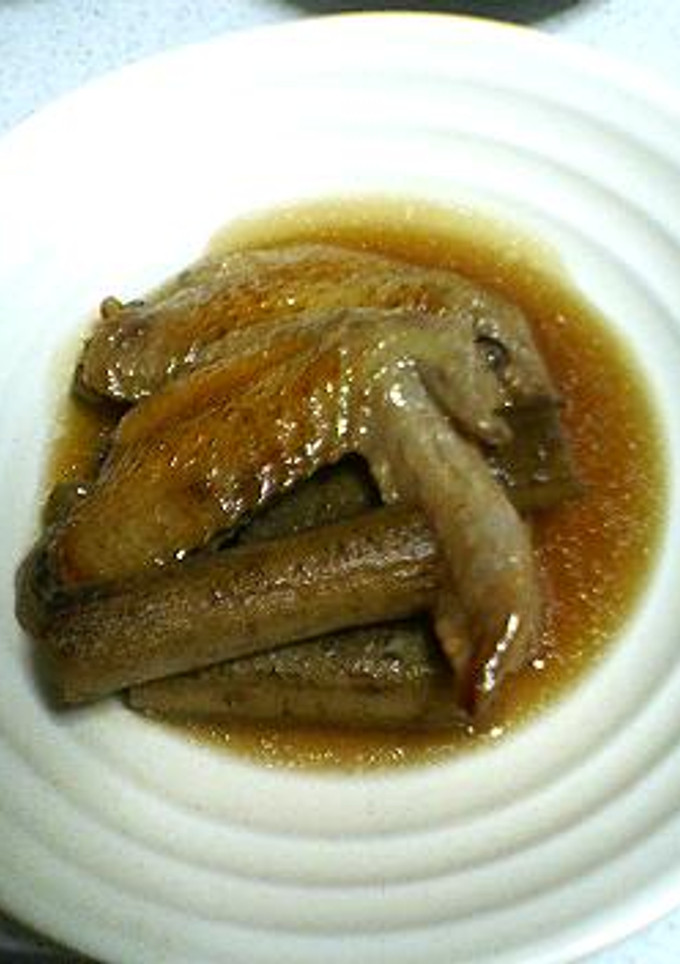 手羽先とゴボウの軟らか煮-レシピのメイン写真