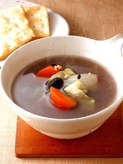 水炊きスープでつくる、雑穀ヘルシースープ-レシピのメイン写真