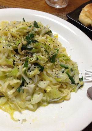 冷蔵庫おそうじ②＊しらすと野菜のパスタ-レシピのメイン写真
