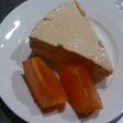 熟しすぎた柿で!!チーズケーキ♪