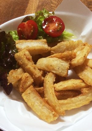 カリッとホクホク！れんこんの唐揚げ-レシピのメイン写真