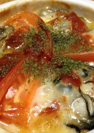 牡蠣とトマトのココットカマン-レシピのメイン写真