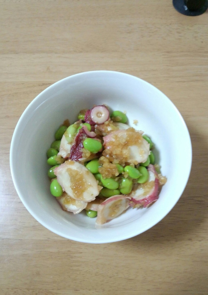簡単!!たこと枝豆のゆずこしょう和え-レシピのメイン写真