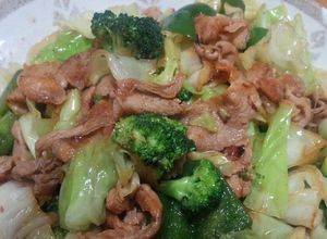 豚肉とキャベツとブロッコリーの炒めもの-レシピのメイン写真