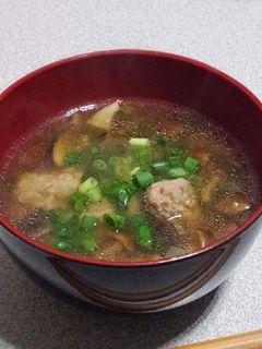 豚肉団子と3種類のきのこスープ♡-レシピのメイン写真