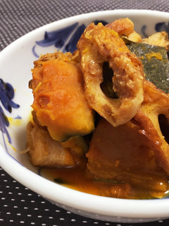 かつお節と一緒に☆かぼちゃとちくわの煮物-レシピのメイン写真