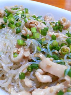 ☆春雨と鶏皮のさっぱりサラダ☆-レシピのメイン写真