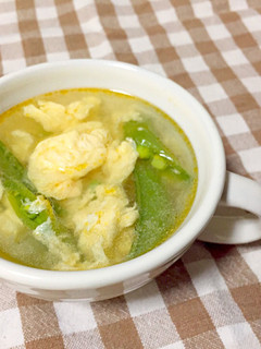 5分で速攻!スナップえんどうのスープ♪-レシピのメイン写真