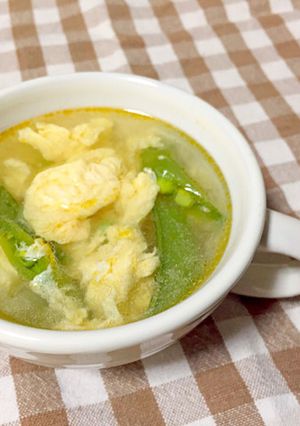 ５分で速攻！スナップえんどうのスープ♪-レシピのメイン写真