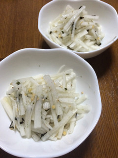 さっぱり!お茶漬けの素で大根サラダ♡-レシピのメイン写真
