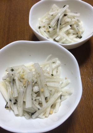 さっぱり！お茶漬けの素で大根サラダ♡-レシピのメイン写真