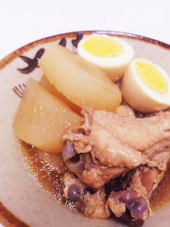 めんつゆで簡単!手羽元と大根の煮物-レシピのメイン写真