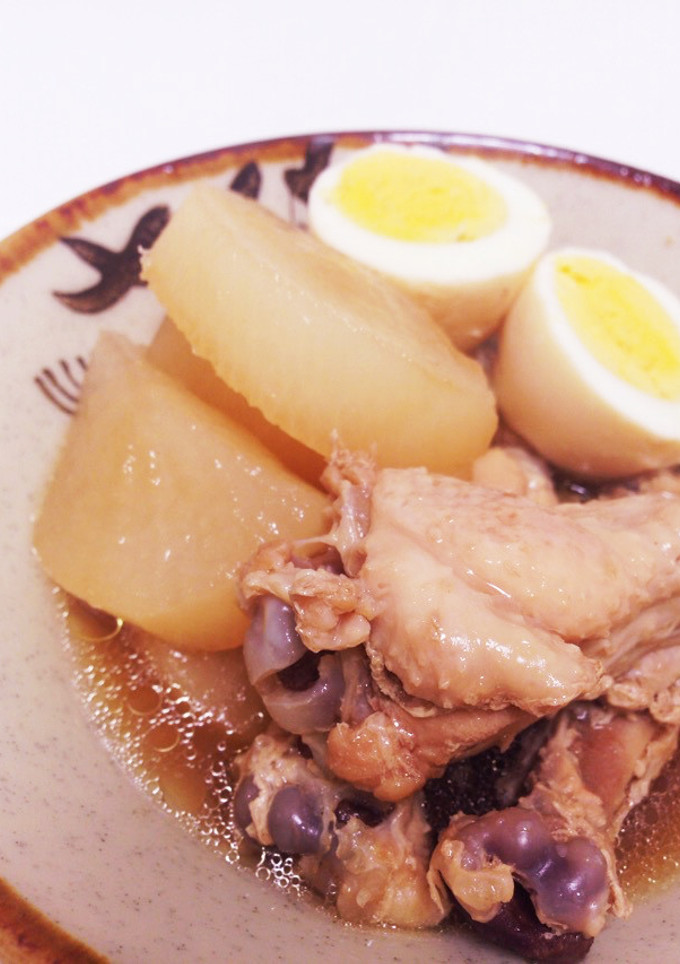 めんつゆで簡単！手羽元と大根の煮物-レシピのメイン写真