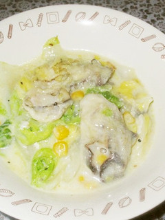 宮城旬野菜 仙台白菜と松島牡蠣のミルク煮-レシピのメイン写真