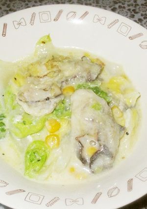 宮城旬野菜　仙台白菜と松島牡蠣のミルク煮-レシピのメイン写真