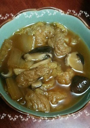 あげと白菜の煮物-レシピのメイン写真