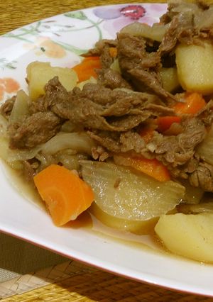 黒酢がおいしい！とろとろ肉じゃが-レシピのメイン写真
