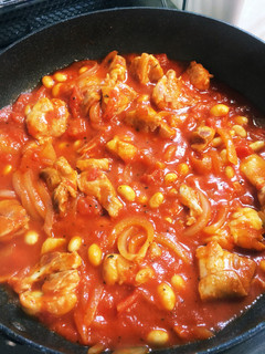鶏肉と大豆のトマト煮込み-レシピのメイン写真