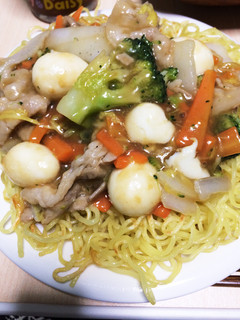 あるもの野菜であんかけ焼きそば-レシピのメイン写真