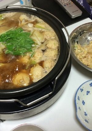 鶏団子鍋-レシピのメイン写真
