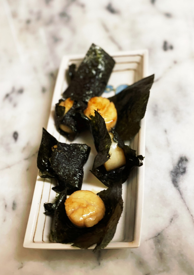 醤油とのりが香ばしい!ホタテの磯辺焼き-レシピのメイン写真