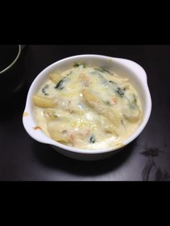 ほうれん草とサーモンのマカロニグラタン-レシピのメイン写真