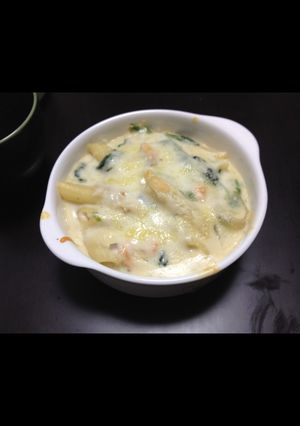 ほうれん草とサーモンのマカロニグラタン-レシピのメイン写真