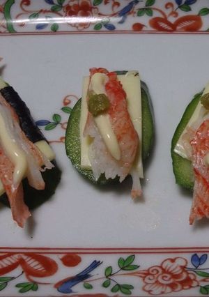 きゅうりのチーズカニカマのせ-レシピのメイン写真