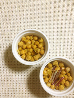 ひよこ豆の簡単カレー炒め-レシピのメイン写真