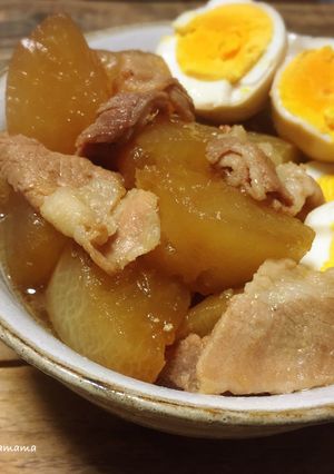 ご飯がすすむ!豚バラ大根♡手羽元でも♡-レシピのメイン写真