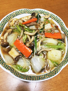 白菜きのこモリモリ八宝菜!お肉はおまけ?-レシピのメイン写真