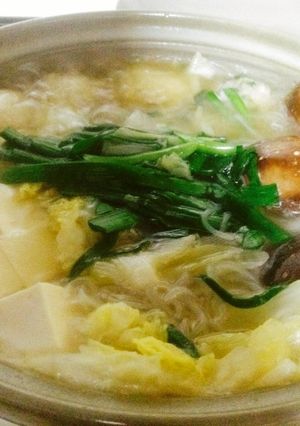 鶏団子の節約鍋-レシピのメイン写真