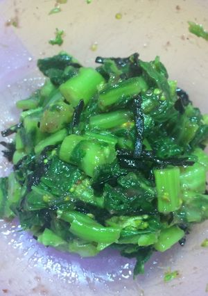 菜の花の梅肉和え-レシピのメイン写真