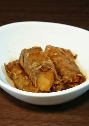 りんごの豚肉巻き-レシピのメイン写真