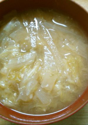 具沢山！ 大根 白菜 玉ねぎの 味噌汁♪-レシピのメイン写真