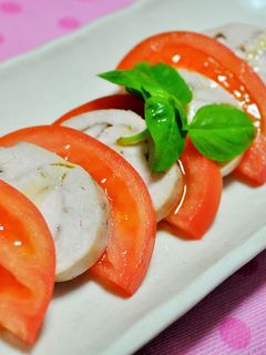 鶏ハムのカプレーゼ風-レシピのメイン写真