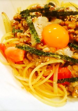納豆＆おろし＆トマトパスタ★-レシピのメイン写真