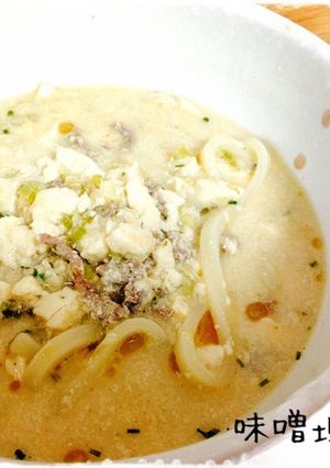 超簡単！1人ランチに＊味噌坦々風うどん＊-レシピのメイン写真
