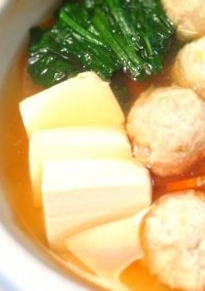 鶏団子なべ-レシピのメイン写真
