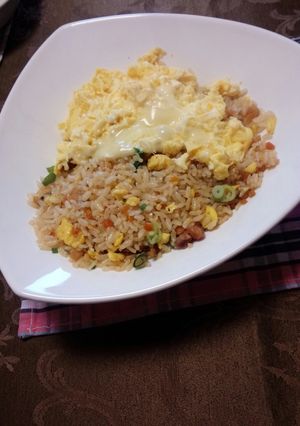 かけチャー☆とろ～りたまごのせ五目炒飯-レシピのメイン写真