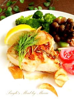 鶏むね肉のヨーグルトハーブチキン-レシピのメイン写真