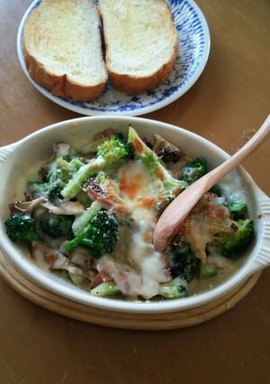 簡単！ブロッコリーと舞茸のチーズマヨ焼き-レシピのメイン写真