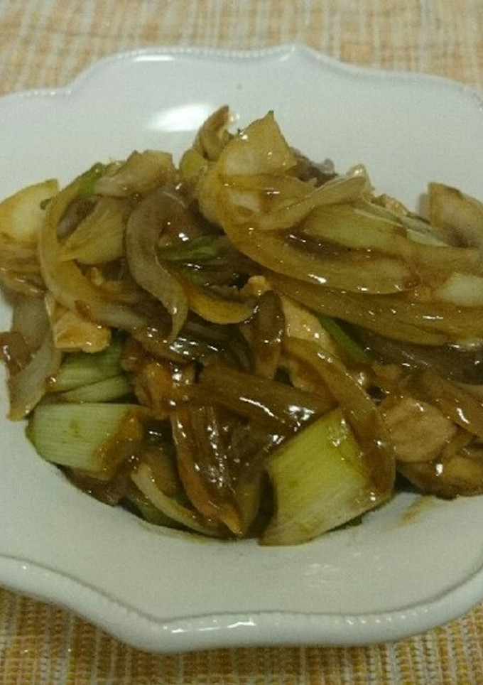 青椒牛肉味 豚肉とネギの炒め物-レシピのメイン写真
