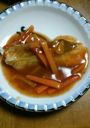 ノンフライヤーで白身魚のあんかけ-レシピのメイン写真