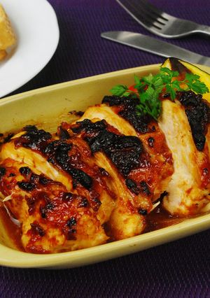 グリルでこんがり☆鶏肉のケチャップ焼き-レシピのメイン写真