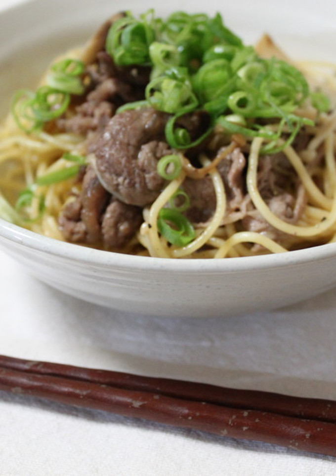 牛肉ときのこの和風パスタ-レシピのメイン写真