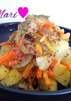 レンジで♡じゃが芋の粒マスタードオイル煮-レシピのメイン写真