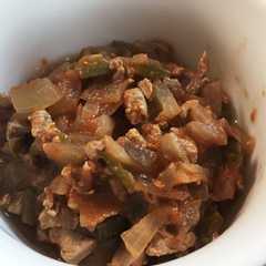รูปของ 離乳食 後期前半 〜鶏レバーのトマト煮〜