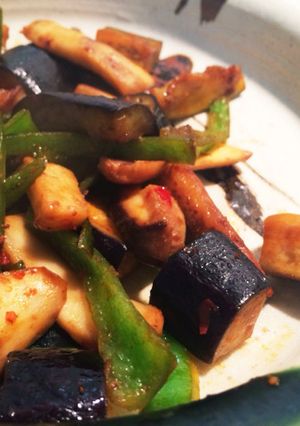 簡単！ナスとエリンギの豆板醤炒め-レシピのメイン写真
