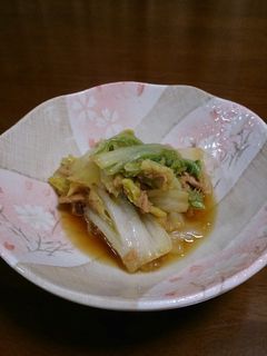白菜とツナの炒め煮-レシピのメイン写真